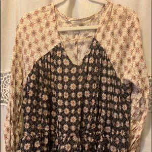 Boho floral long sleeve